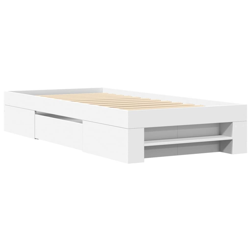 Giroletto Bianco 90x200 cm in Legno Multistrato | homemem39