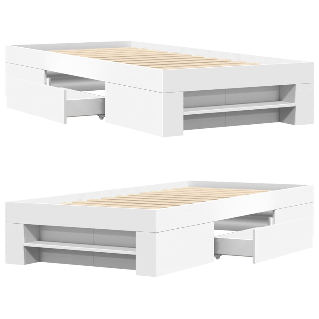 Giroletto Bianco 90x200 cm in Legno Multistrato