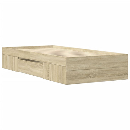 Giroletto senza Materasso Rovere Sonoma 90x200 cm in Truciolato