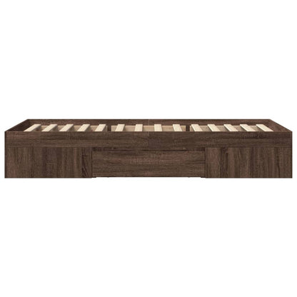 Giroletto senza Materasso Rovere Marrone 90x200cm in Truciolato