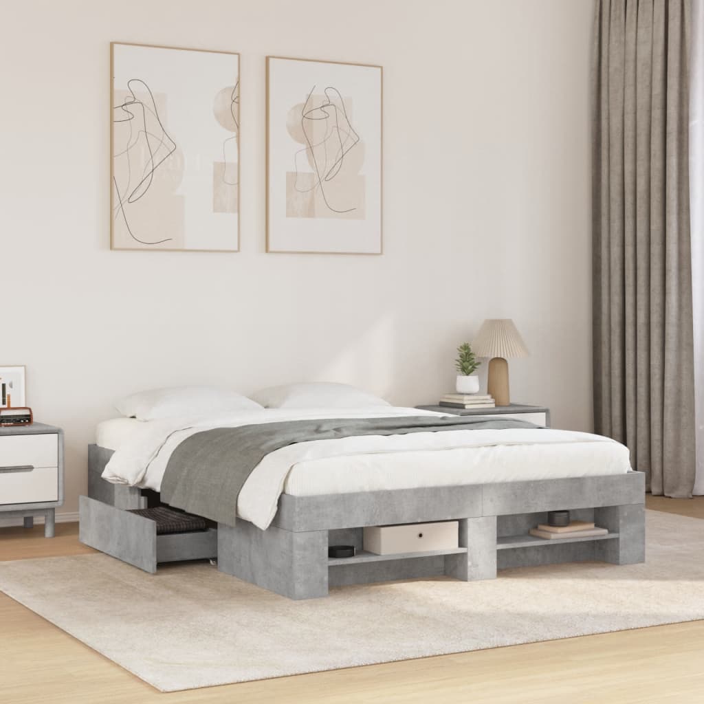Giroletto Grigio Cemento 140x190 cm in Legno Multistrato | homemem39