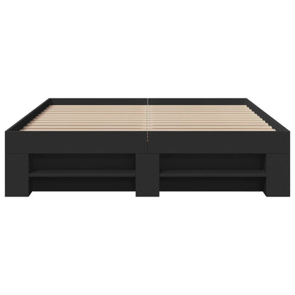 Giroletto Nero 135x190 cm in Legno Multistrato - homemem39