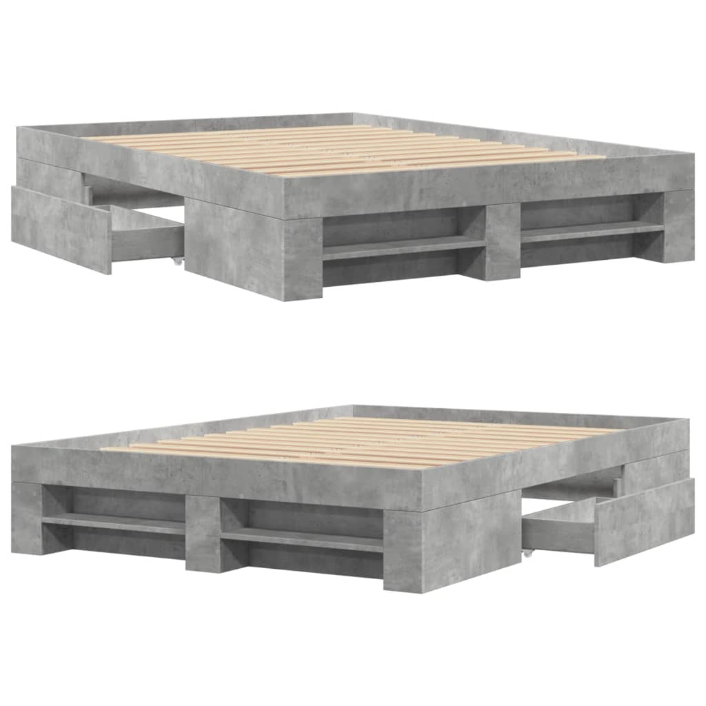 Giroletto Grigio Cemento 135x190 cm in Legno Multistrato | homemem39