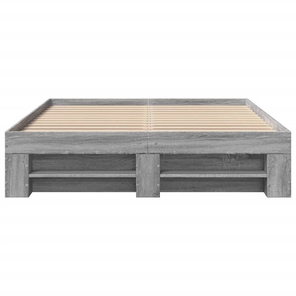 Giroletto Grigio Sonoma 135x190 cm in Legno Multistrato | homemem39