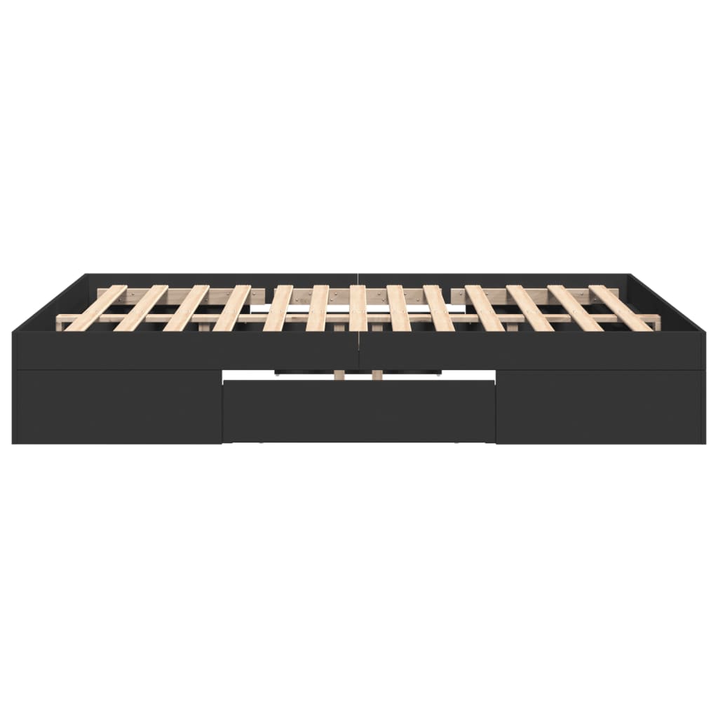 Giroletto Nero 120x190 cm in Legno Multistrato | homemem39