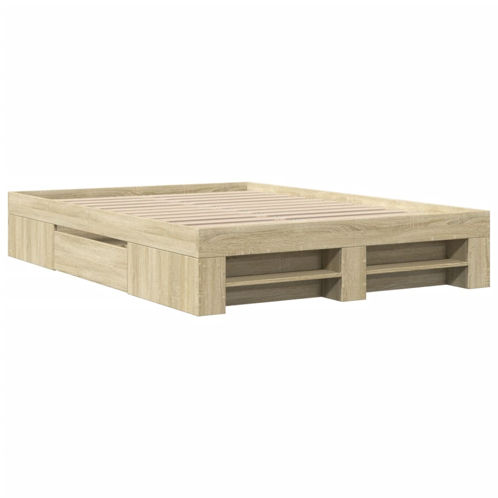 Giroletto senza Materasso Rovere Sonoma 120x190cm in Truciolato | homemem39