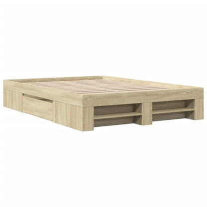 Giroletto senza Materasso Rovere Sonoma 120x190cm in Truciolato | homemem39