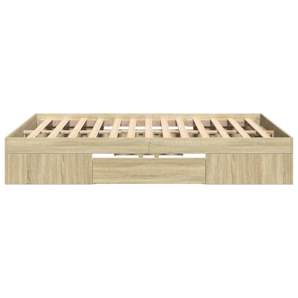 Giroletto senza Materasso Rovere Sonoma 120x190cm in Truciolato | homemem39