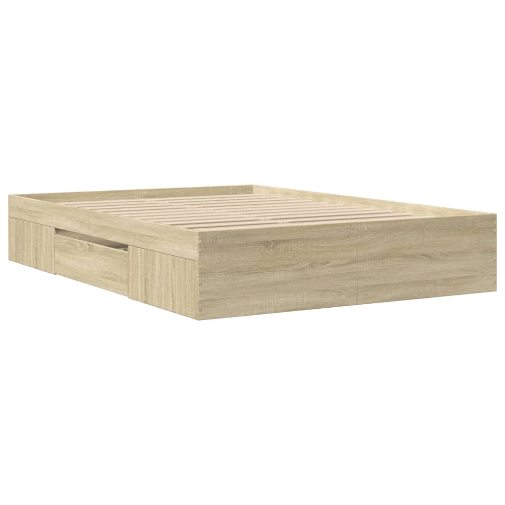 Giroletto senza Materasso Rovere Sonoma 120x190cm in Truciolato | homemem39