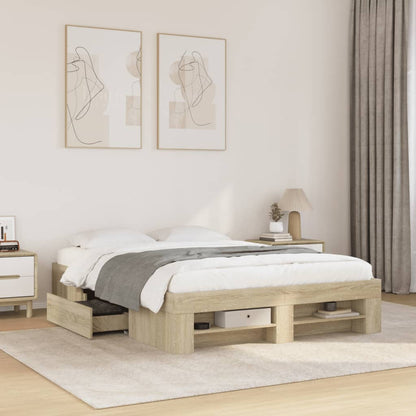 Giroletto senza Materasso Rovere Sonoma 120x190cm in Truciolato | homemem39