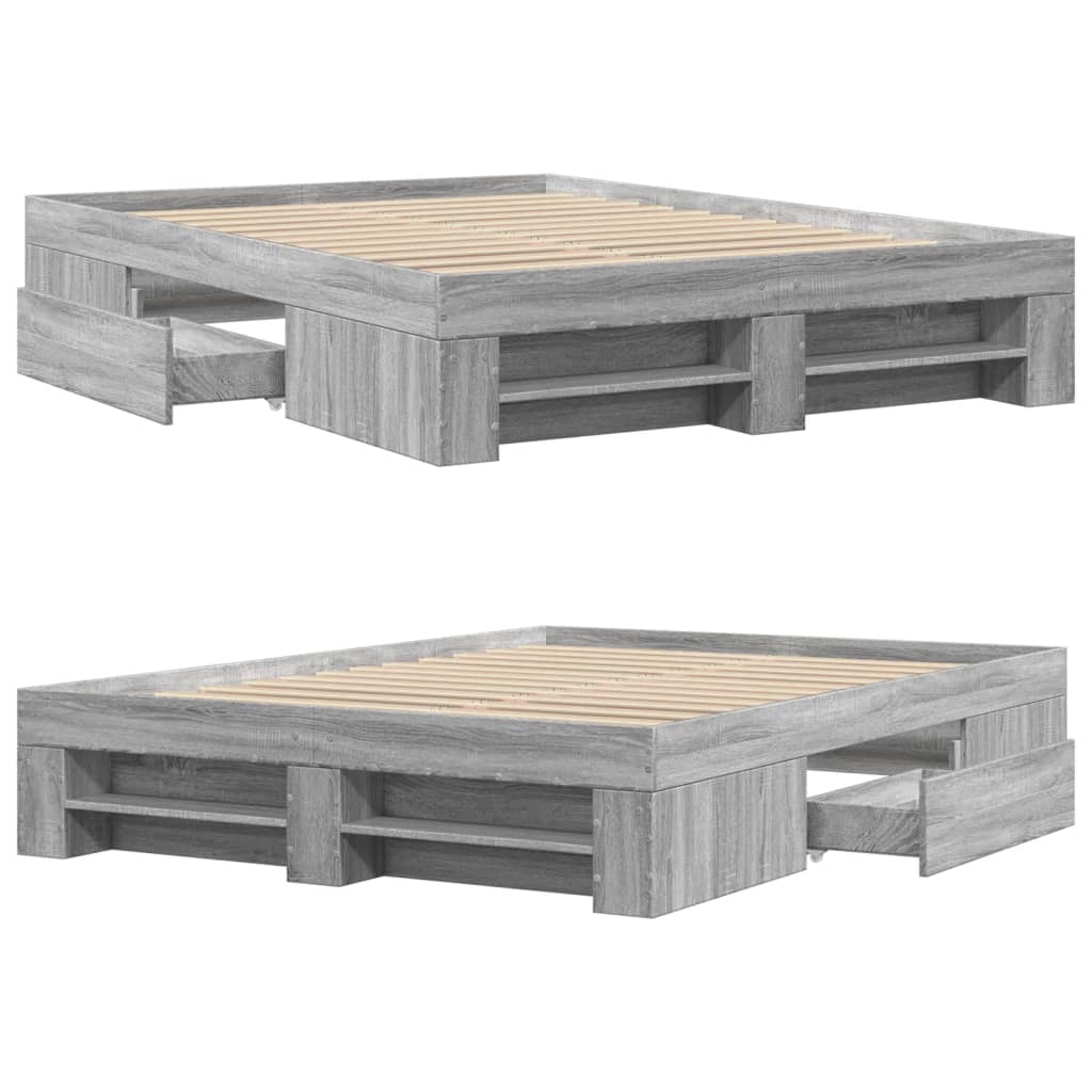 Giroletto Grigio Sonoma 120x190 cm in Legno Multistrato | homemem39