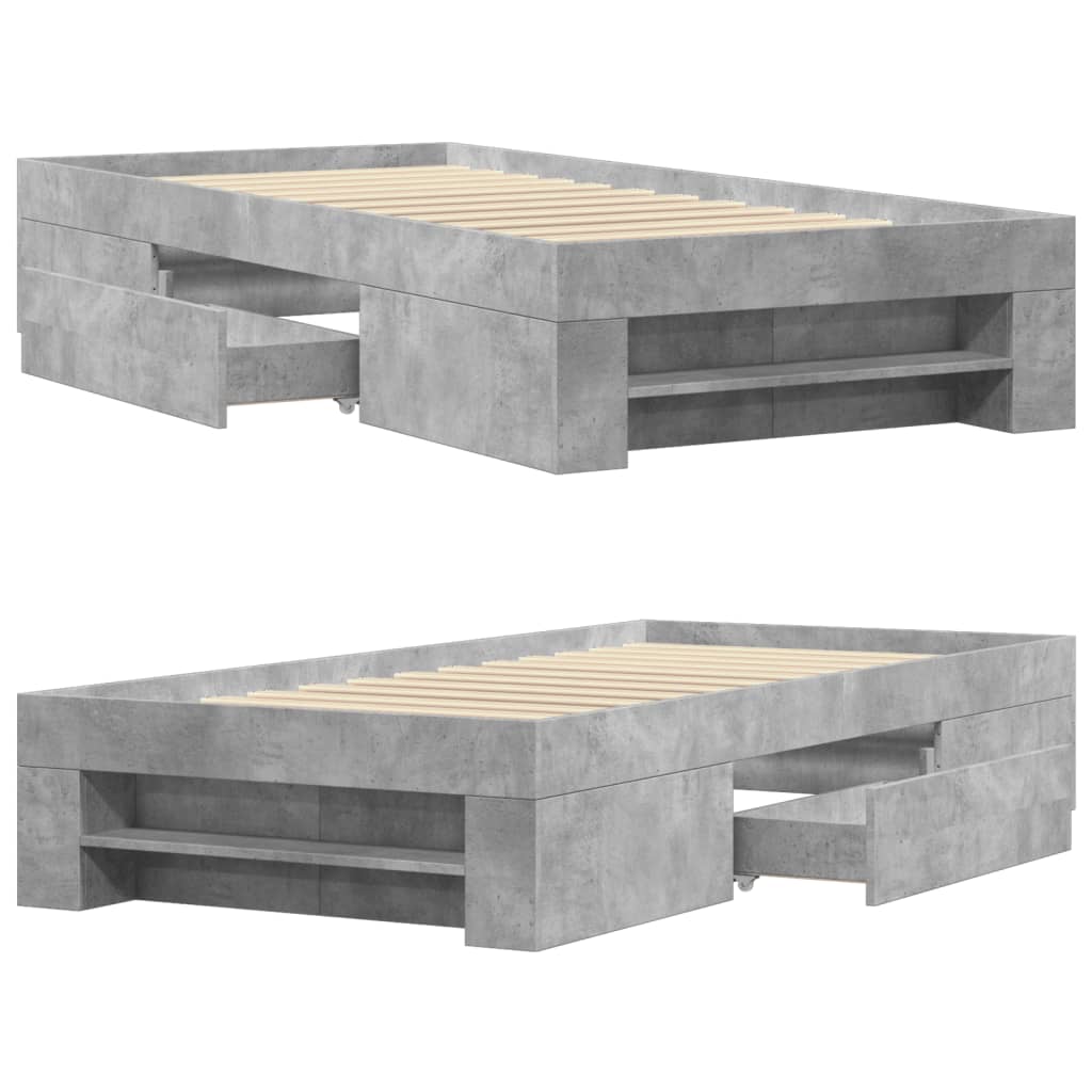Giroletto Grigio Cemento 90x190 cm in Legno Multistrato - homemem39