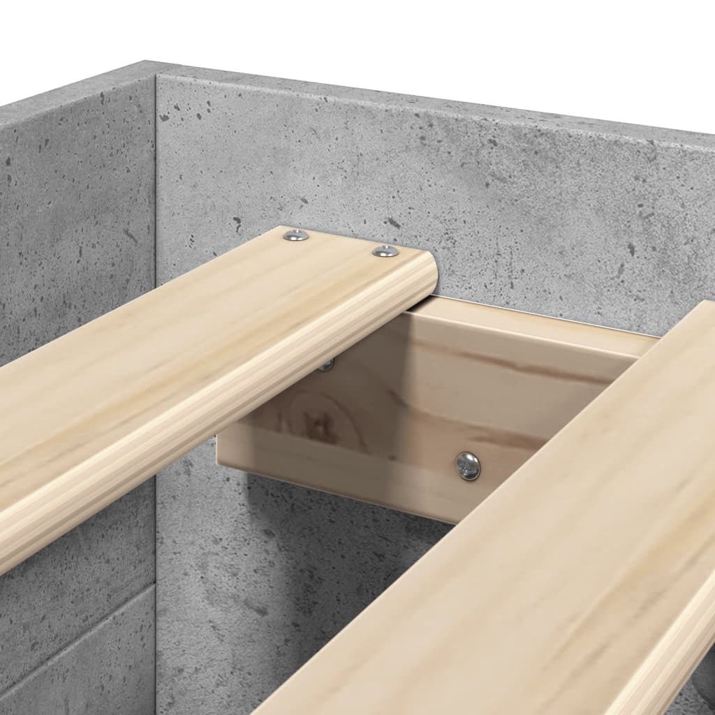 Giroletto Grigio Cemento 90x190 cm in Legno Multistrato - homemem39