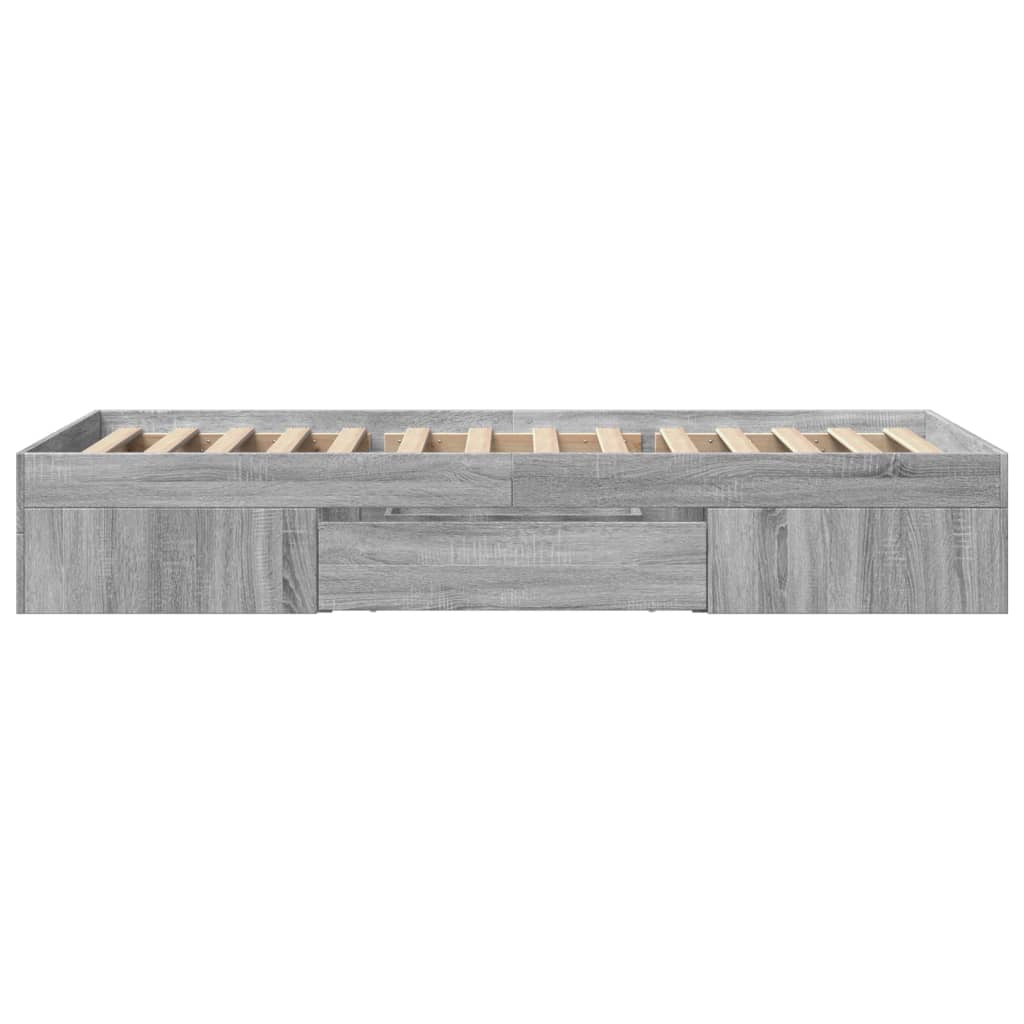 Giroletto Grigio Sonoma 90x190 cm in Legno Multistrato | homemem39