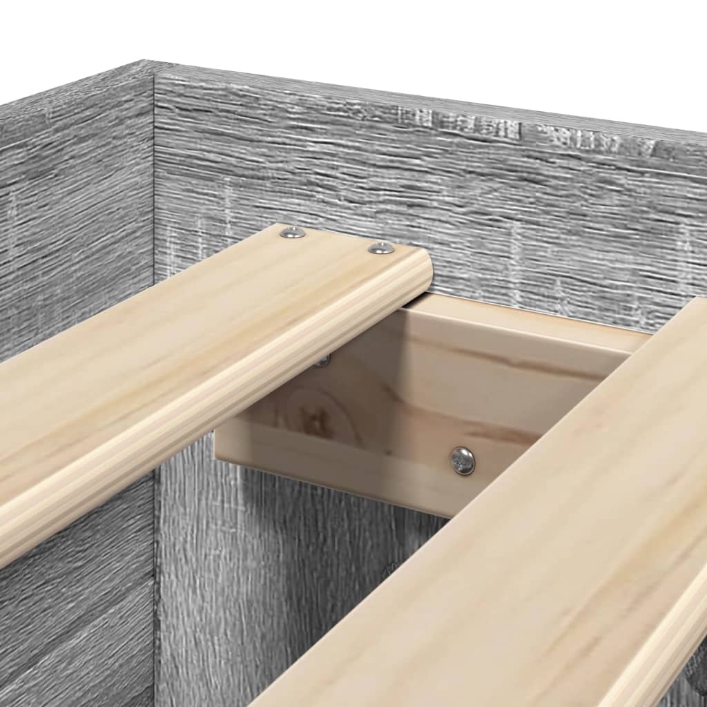 Giroletto Grigio Sonoma 90x190 cm in Legno Multistrato | homemem39