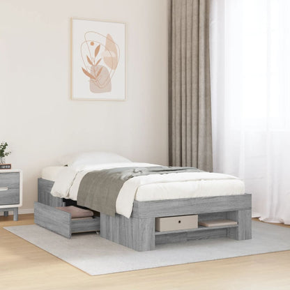 Giroletto Grigio Sonoma 90x190 cm in Legno Multistrato | homemem39