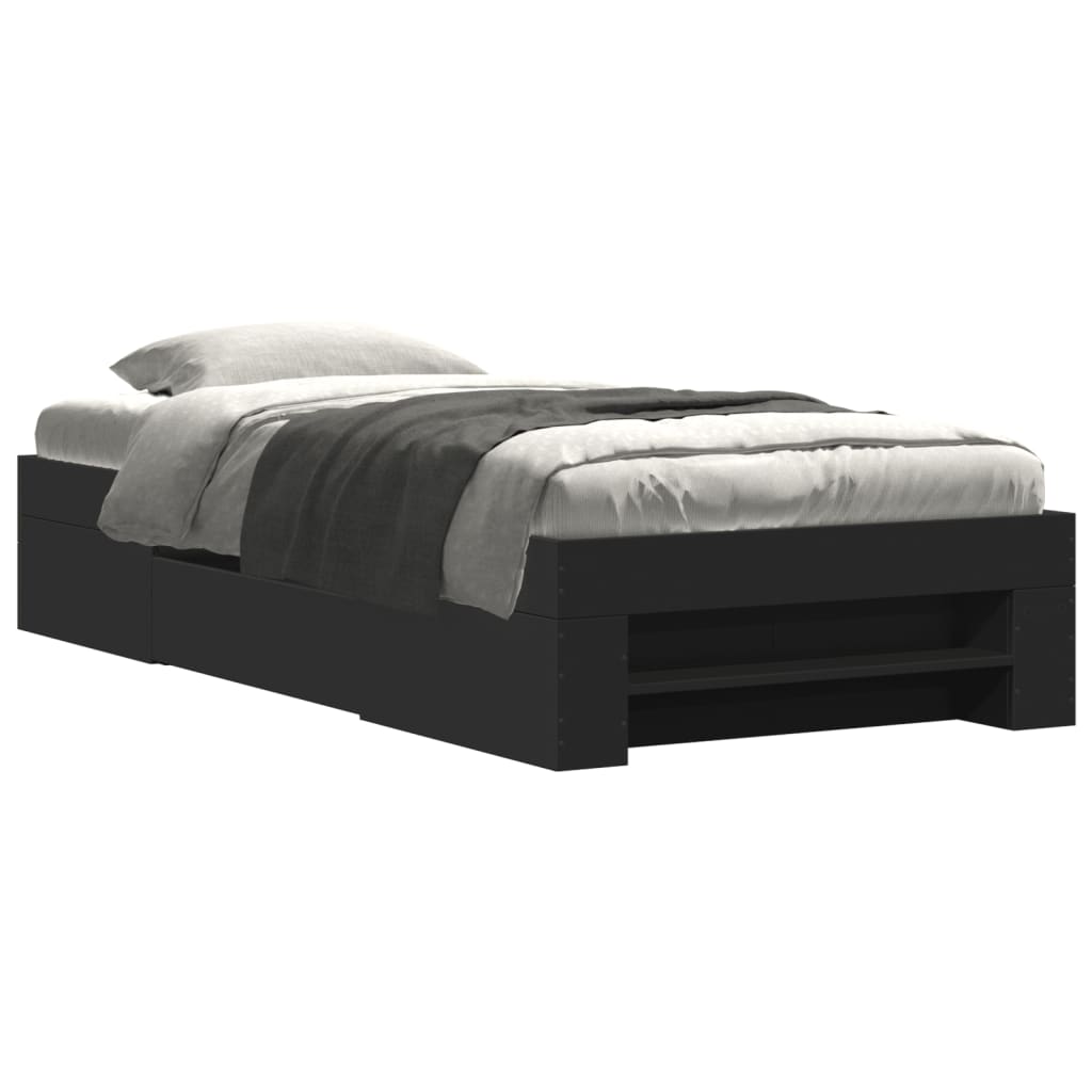Giroletto Nero 75x190 cm in Legno Multistrato | homemem39