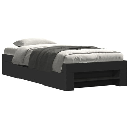 Giroletto Nero 75x190 cm in Legno Multistrato | homemem39