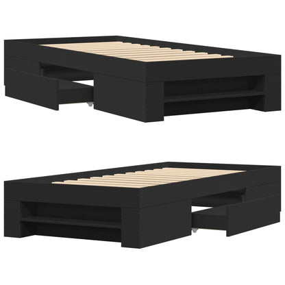 Giroletto Nero 75x190 cm in Legno Multistrato | homemem39