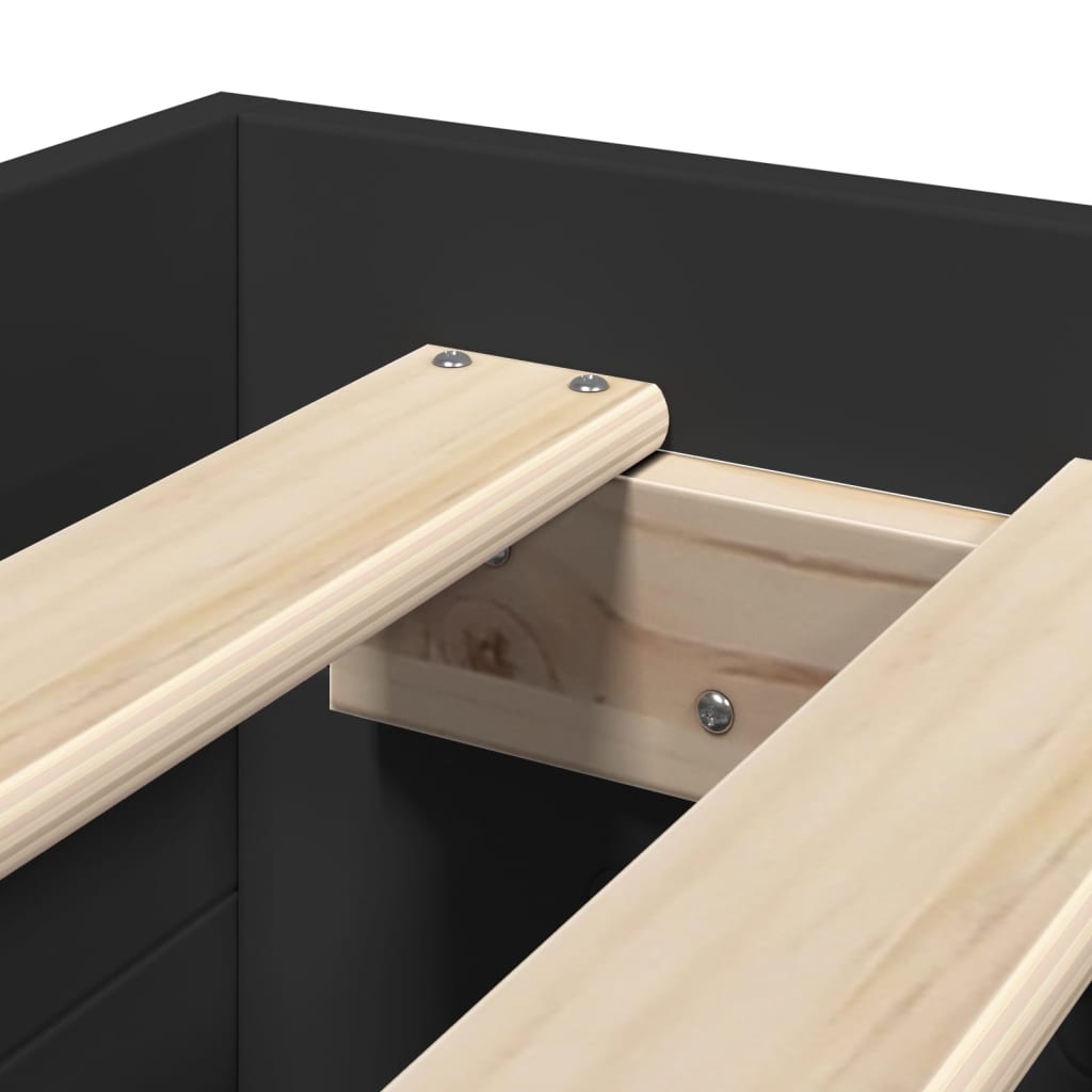 Giroletto Nero 75x190 cm in Legno Multistrato | homemem39