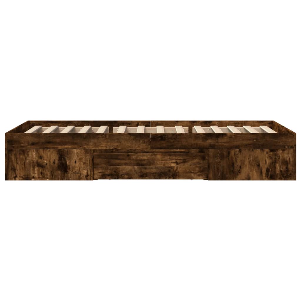 Giroletto senza Materasso Rovere Fumo 75x190 cm in Truciolato | homemem39