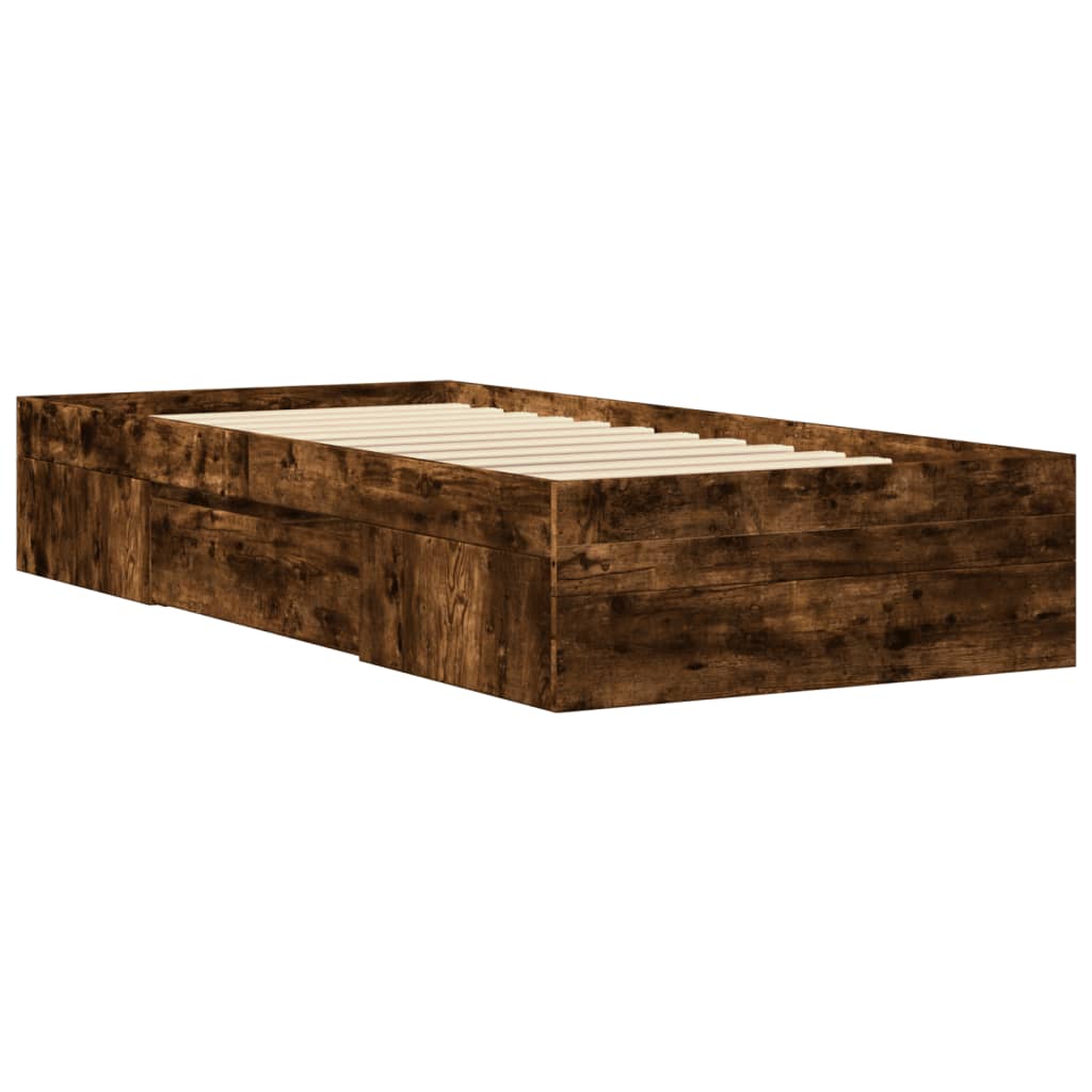 Giroletto senza Materasso Rovere Fumo 75x190 cm in Truciolato | homemem39
