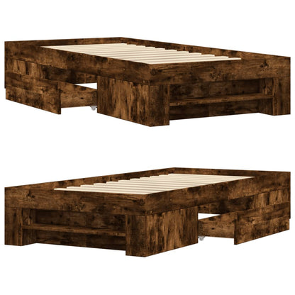 Giroletto senza Materasso Rovere Fumo 75x190 cm in Truciolato | homemem39