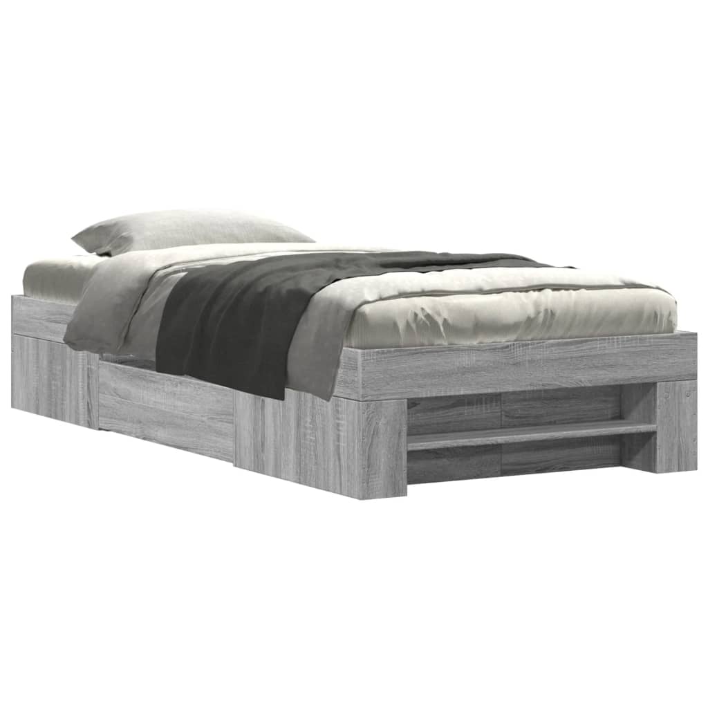 Giroletto Grigio Sonoma 75x190 cm in Legno Multistrato | homemem39