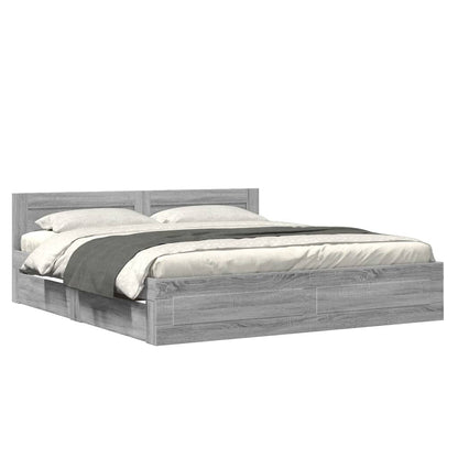Giroletto Testiera Grigio Sonoma 200x200 cm Legno Multistrato | homemem39