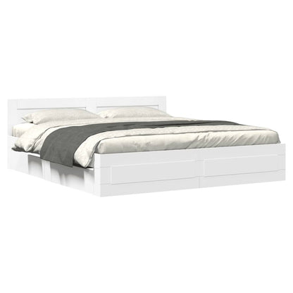 Giroletto con Testiera senza Materasso Bianco 180x200 cm | homemem39