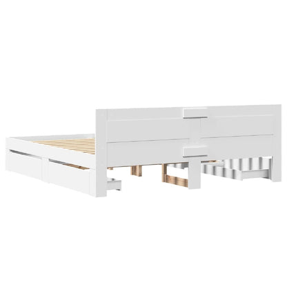 Giroletto con Testiera senza Materasso Bianco 180x200 cm | homemem39