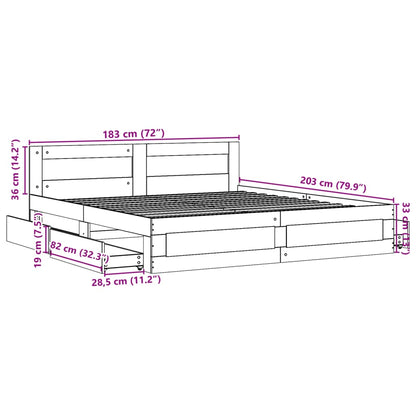 Giroletto Testiera Grigio Cemento 180x200 cm Legno Multistrato | homemem39