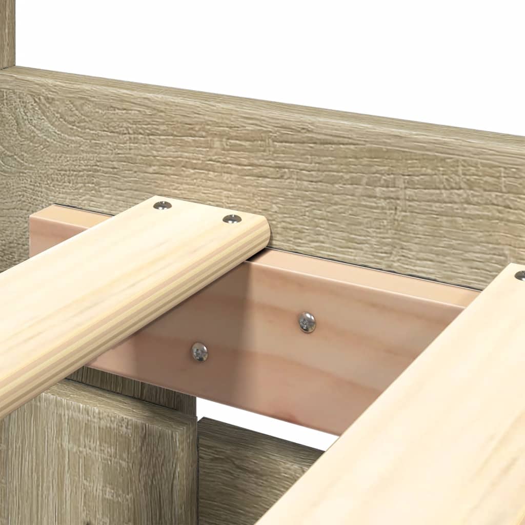 Giroletto Testiera Rovere Sonoma 160x200 cm Legno Multistrato