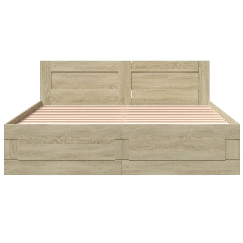 Giroletto Testiera Rovere Sonoma 150x200 cm Legno Multistrato