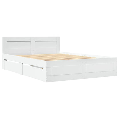 Giroletto con Testiera senza Materasso Bianco 140x200 cm | homemem39