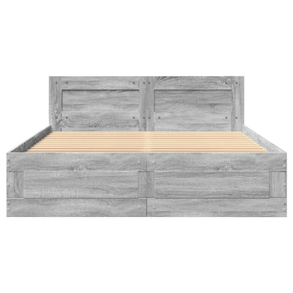 Giroletto Testiera Grigio Sonoma 140x200 cm Legno Multistrato | homemem39