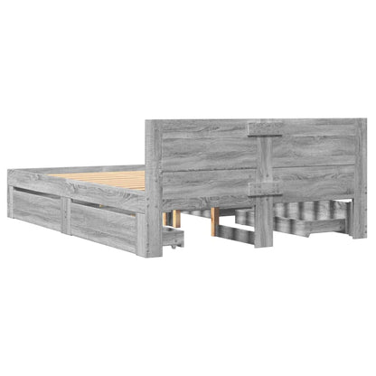 Giroletto Testiera Grigio Sonoma 140x200 cm Legno Multistrato | homemem39