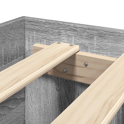 Giroletto Testiera Grigio Sonoma 140x200 cm Legno Multistrato | homemem39