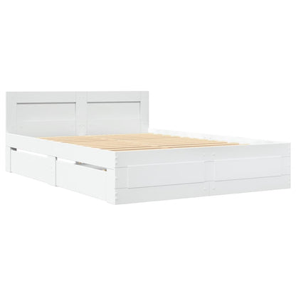 Giroletto con Testiera senza Materasso Bianco 120x200 cm | homemem39