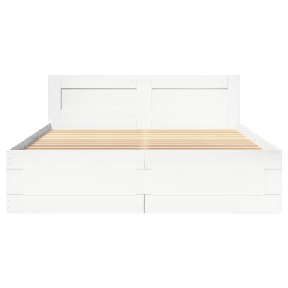Giroletto con Testiera senza Materasso Bianco 120x200 cm | homemem39
