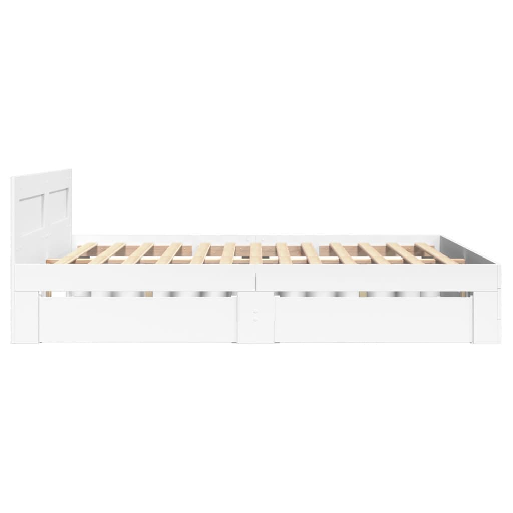 Giroletto con Testiera senza Materasso Bianco 120x200 cm | homemem39