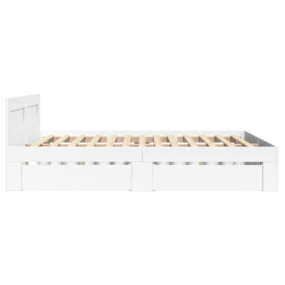 Giroletto con Testiera senza Materasso Bianco 120x200 cm | homemem39