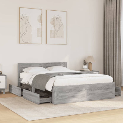 Giroletto Testiera Grigio Sonoma 120x200 cm Legno Multistrato | homemem39