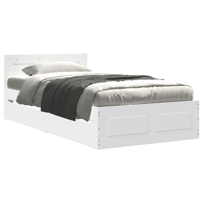 Giroletto con Testiera senza Materasso Bianco 100x200 cm | homemem39