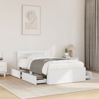 Giroletto con Testiera senza Materasso Bianco 100x200 cm | homemem39