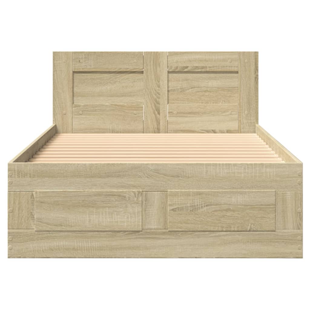 Giroletto Testiera Rovere Sonoma 100x200 cm Legno Multistrato | homemem39