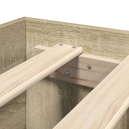 Giroletto Testiera Rovere Sonoma 100x200 cm Legno Multistrato | homemem39