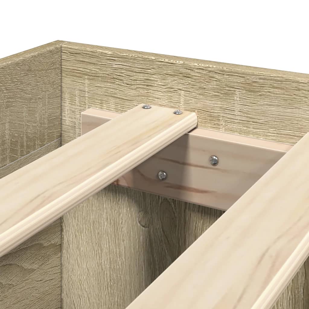 Giroletto con Testiera Rovere Sonoma 90x200cm Legno Multistrato - homemem39