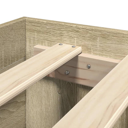 Giroletto con Testiera Rovere Sonoma 90x200cm Legno Multistrato - homemem39