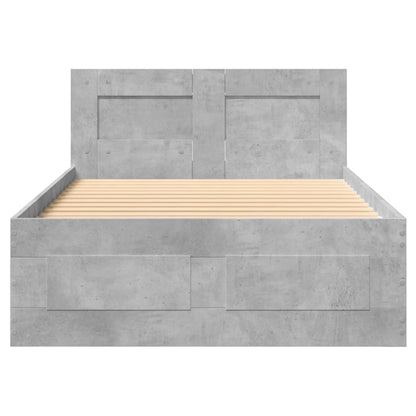 Giroletto Testiera Grigio Cemento 90x200 cm Legno Multistrato